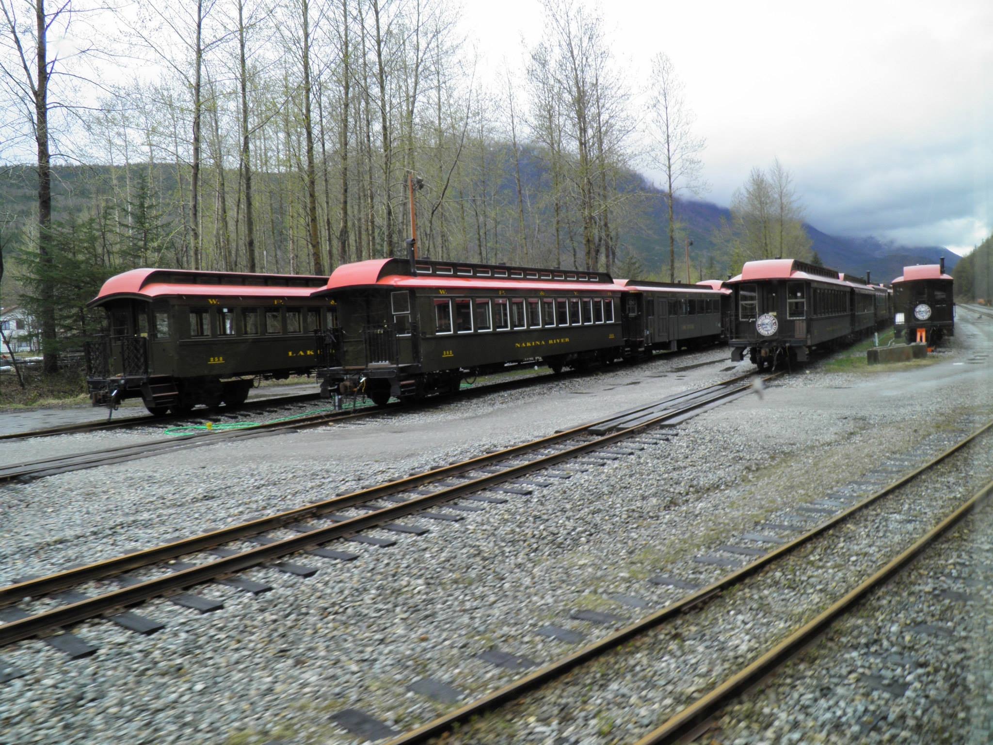 White Pass & Yukon Route trains in Skagway, Alaska